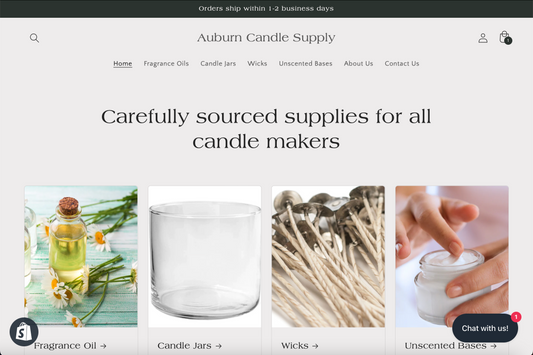 Welcome to the new Auburn Candle Supply!